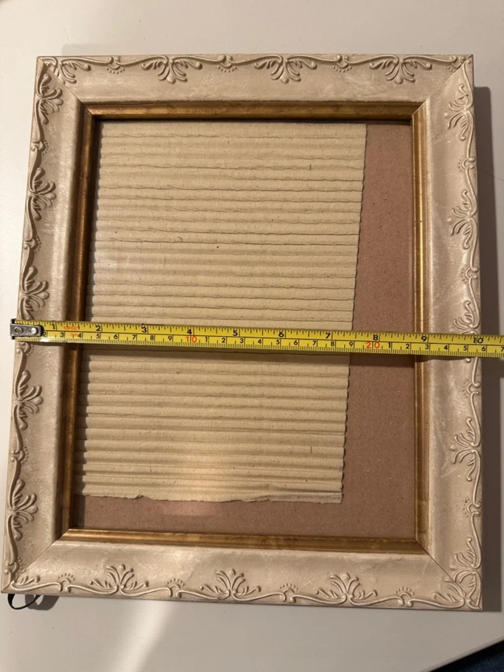Decorative Picture Frame Ivory/Gold